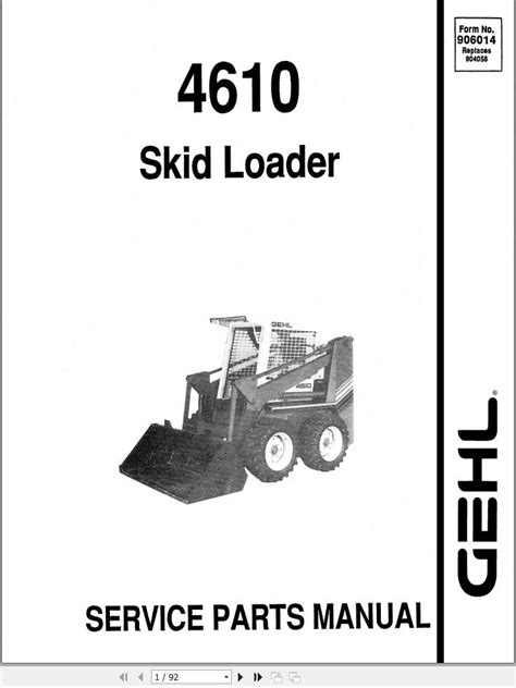 wiring diagram for gehl 4610 skid steer|gehl 4610 for sale.